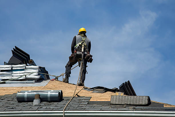 Professional Gutter Installation technician working in Scotrun, PA